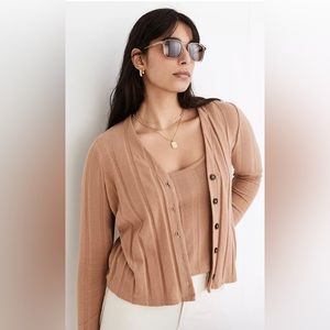 Madewell Ribbed Sweater-Knit Cardigan Size XS